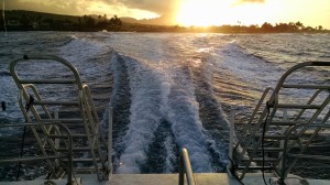 View of Boat Wake